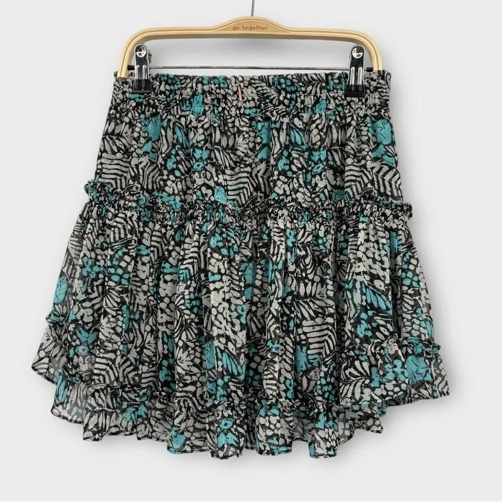 MISA Los‎ Angeles Kahlo Ruffled Mini Skirt Women’s Size XS